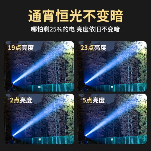 【3鋰電】爆亮頭燈超長續航新款強光晚上乾活頭戴式頭燈手電