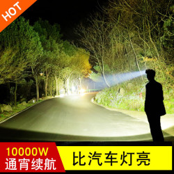 LED鋰電頭燈強光充電超亮頭戴式感應夜釣手電筒釣魚超長續航礦燈