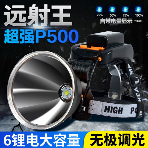 LED頭燈強光可充電P900頭戴式戶外遠射超長續航手電筒氙氣礦燈