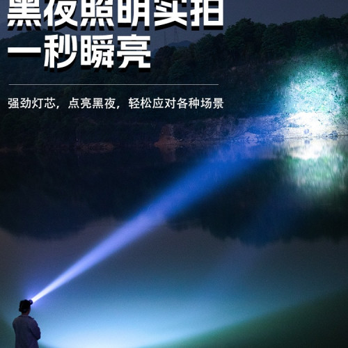 頭燈強光充電超亮頭戴式新款感應夜釣魚趕海照明燈礦燈