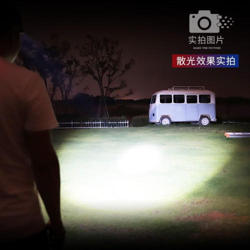 LED三頭頭燈強光可充電感應夜釣捕魚燈遠射超亮頭戴式礦燈手電筒