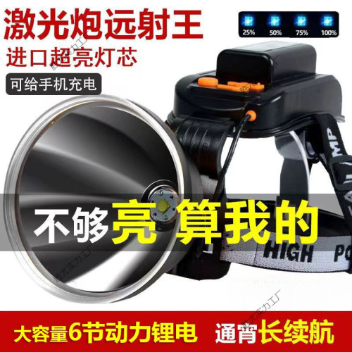 頭燈強光可充電頭戴式戶外遠射超長續航手電筒氙氣礦燈