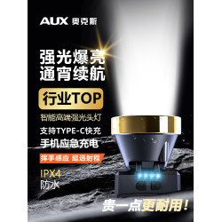 頭燈強光超亮充電續航超長鋰電礦燈夜釣魚感應頭戴式照明燈駿則恒