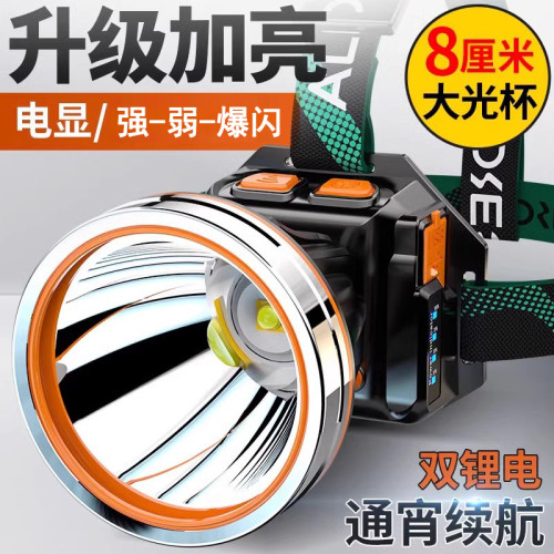 圖邇沙鷹超亮強光頭燈頭戴式充電照明鋰電手電筒遠射戶外釣魚