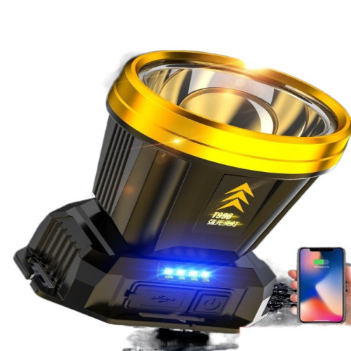 頭燈超亮強光充電續航超長礦燈感應釣魚夜釣頭戴式led照明燈