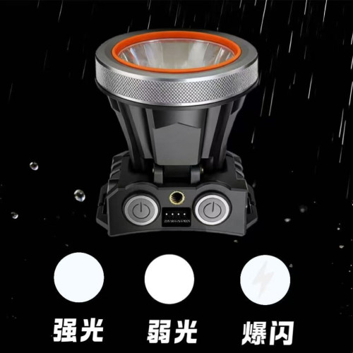 LED強光頭燈可充電超亮頭戴式手電筒 遠射釣魚燈戶外夜釣礦燈