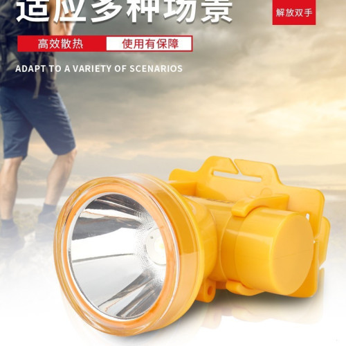 趕海潛水頭燈工地割膠專用長續航強光輕巧防水鋰電充電潛水強光