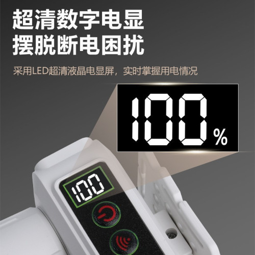 新款雙光燈紅白光LED伸縮變焦數字顯示揮手感應釣魚頭燈