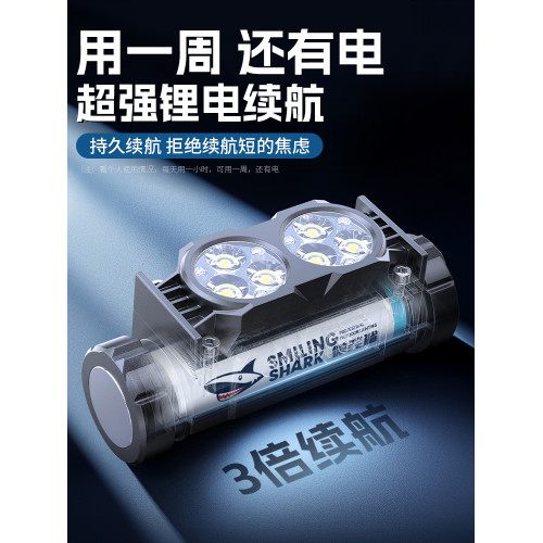 頭燈2025新款強光超亮可充電頭戴式小型可攜式野外釣魚超長續航