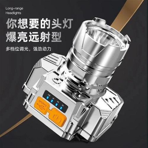 LED頭燈超亮頭戴式強光頭燈手電筒戶外家用遠射充電夜釣魚礦燈