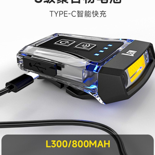 LEM頭燈釣魚感應帽夾燈強光超亮充電頭戴夾式超長續航夜釣燈