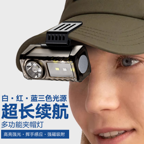 爆款頭燈野外強光頭燈長續航鋰電釣魚頭燈戶外專用頭燈 強光