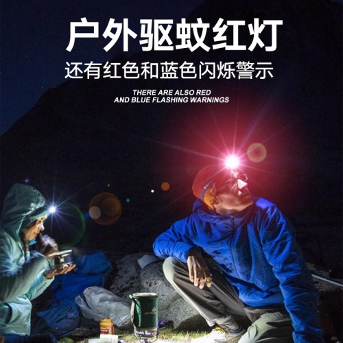 爆款頭燈野外強光頭燈長續航鋰電釣魚頭燈戶外專用頭燈 強光