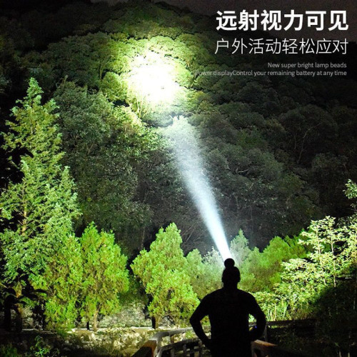 LED頭燈強光可充電戶外遠射3000超亮頭戴式手電筒米氙氣夜釣礦燈