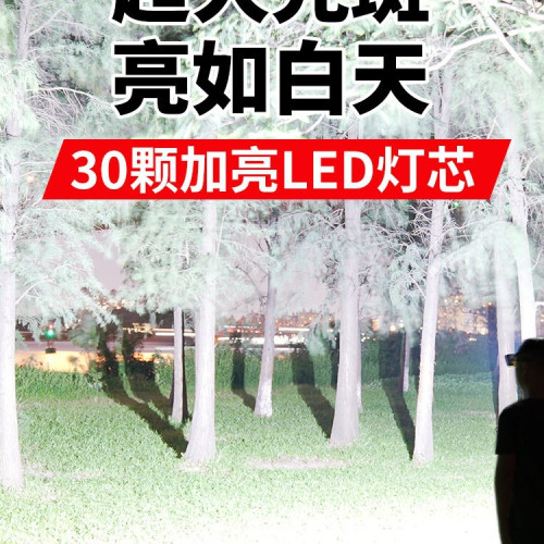 強光頭燈頭戴式超亮充電超長續航鋰電大泛光工作戶外散光礦燈趕海