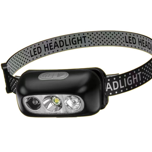 LED強光超亮頭燈續航釣魚感應可充電充電可攜式頭戴式