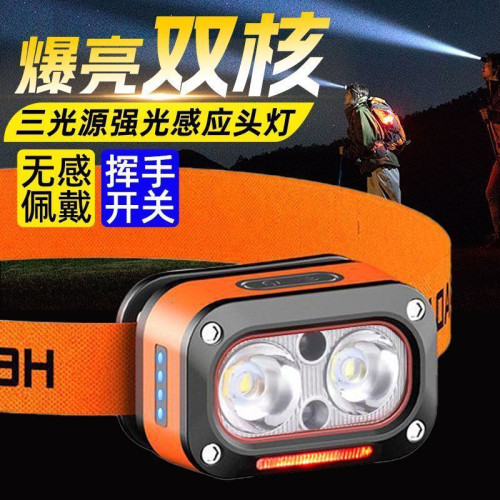 牧迪森LED強光頭燈可充電超亮長續航戶外遠射防水夜釣頭戴式手電