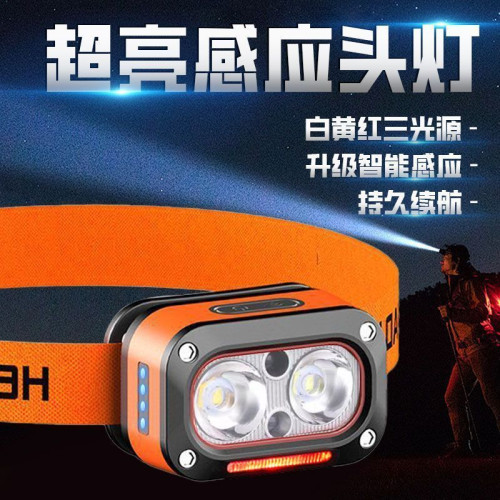 牧迪森LED強光頭燈可充電超亮長續航戶外遠射防水夜釣頭戴式手電