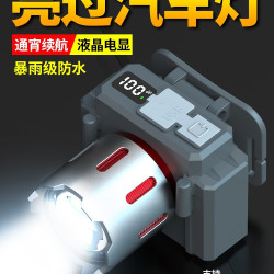 頭燈超長續航新款野外強光超亮礦燈頭戴式照明燈戶外手電登山釣魚