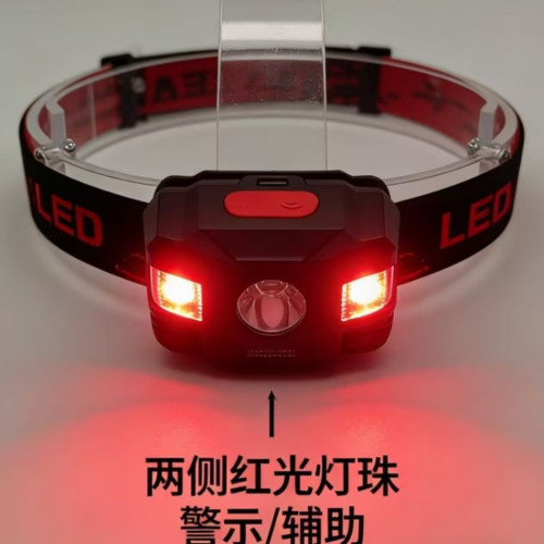 戶外感應頭燈 強光夜釣騎行燈快充輕量頭戴式礦燈長續航防水照明