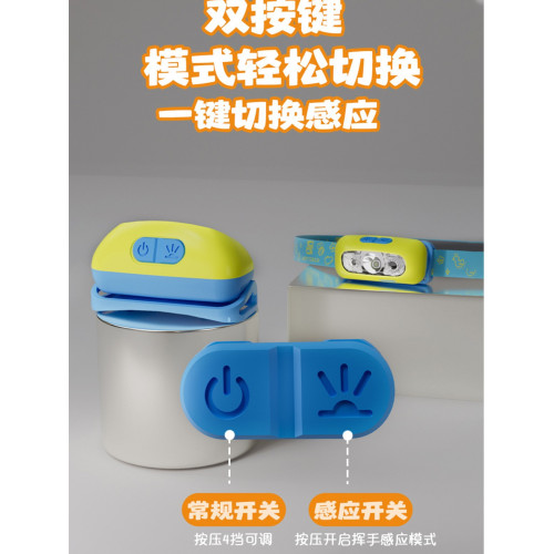 智能揮手感應開關頭燈高顔值頭戴式高亮防水護眼柔光照明燈閲讀燈 智能揮手感應開關頭燈高顔值頭戴式高亮防水護眼柔光照明燈閲讀燈
