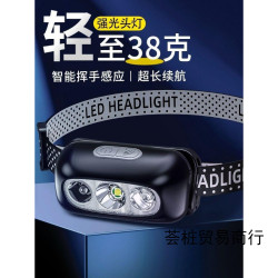 頭燈強光充電超亮感應夜釣魚頭戴式戶外超長續航小手電筒登山