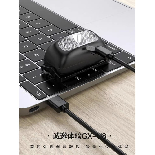 智能揮手感應頭燈釣魚頭戴式強光充電超亮可攜式防水長續航