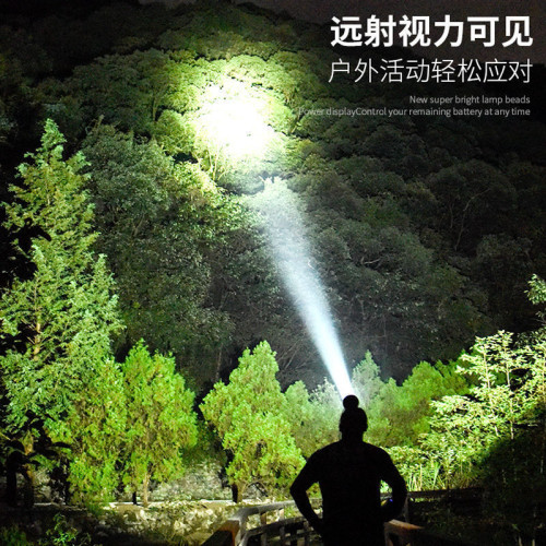 LED頭燈強光可充電戶外遠射3000超亮頭戴式手電筒米氙氣夜釣礦燈
