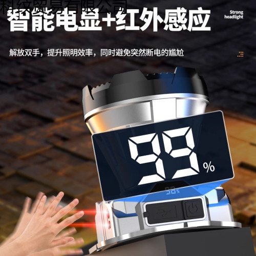 ♔公牛適用頭燈2025新款強光超亮充電頭戴式照明燈戶外登山釣魚工