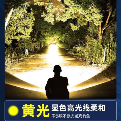 led頭燈頭戴式野外長續航強光鋰電夜釣魚燈戶外專用照明燈手電筒