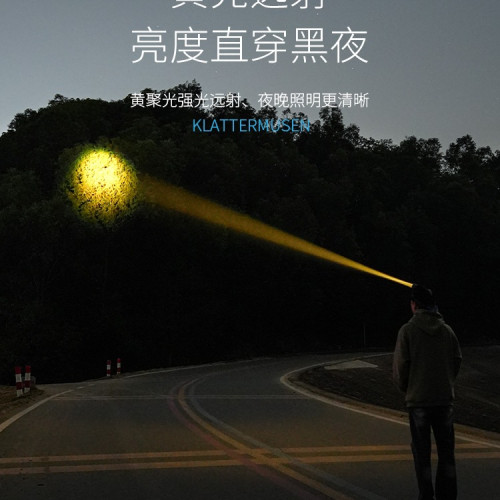 頭燈2024新款強光超亮夜釣魚趕海頭戴式手電筒感應長續航充電
