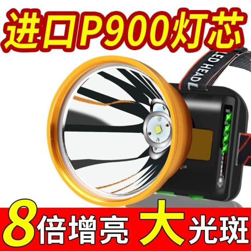 強光頭燈超長續航礦充電超亮頭戴式手電筒感應釣魚遠射夜釣