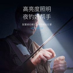 超亮戶外超長續航頭戴式照明手感應頭燈強光夜釣釣魚充電頭燈