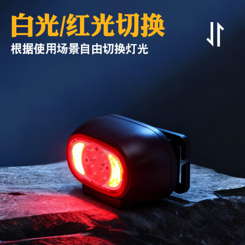 超亮戶外超長續航頭戴式照明手感應頭燈強光夜釣釣魚充電頭燈