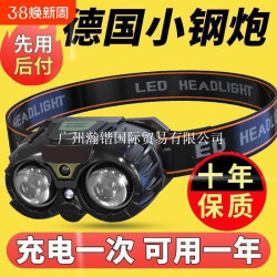 強光超亮夜釣燈頭燈長續航釣魚感應可充電頭戴式戶外登山