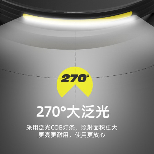 新款矽膠揮手感應COB頭燈 戶外騎行燈USB充電夜跑步燈LED強光頭燈