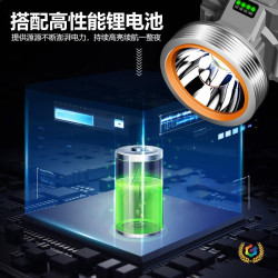 ✠強光頭燈可充電大容量超長續航USB戶外頭戴式礦燈釣魚家用頭燈