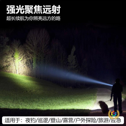 ✠強光頭燈可充電大容量超長續航USB戶外頭戴式礦燈釣魚家用頭燈