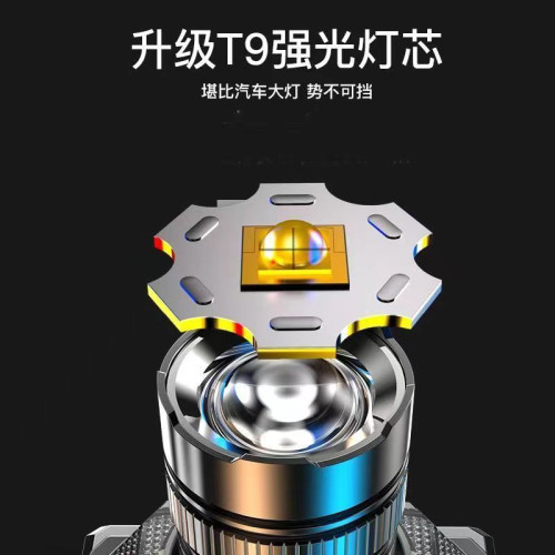 感應頭燈強光充電戶外夜釣魚遠射手電筒超亮頭戴式防水礦燈