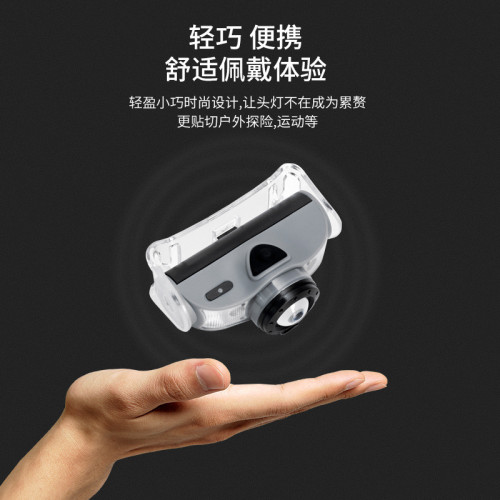 智能感應頭燈戶外多功能頭戴式防水強光手電可變焦應急照明工作燈