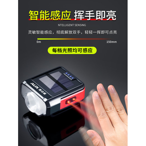 奧克斯感應頭燈釣魚專用帽夾燈夜釣強光超亮超長續航頭戴式照明燈