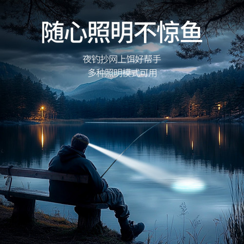 2025新款頭燈強光超亮釣魚專用登山夜爬耐用充電感應超長續航