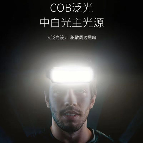超亮頭燈強光充電泛光散光頭戴大面積工作戶外頭帶強光頭燈