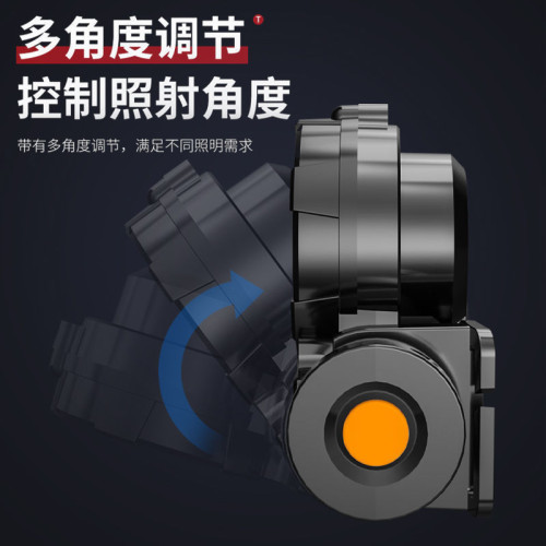 戶外COB充電頭戴式手電筒LED釣魚充電強光頭燈泛光礦頭燈