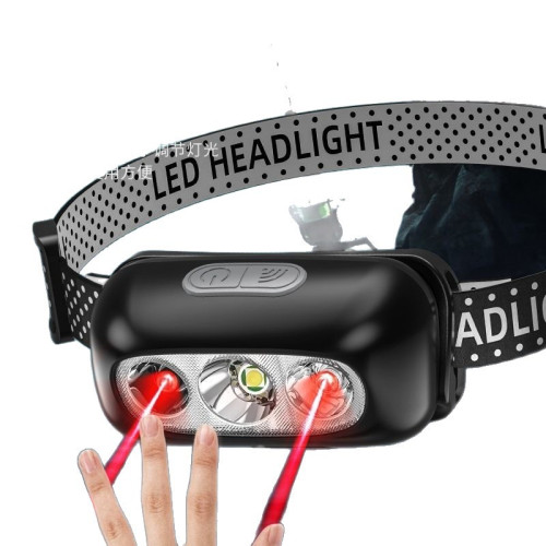 LED頭燈超亮可充電頭戴式強光感應特亮手電筒小型可攜式夜釣魚燈