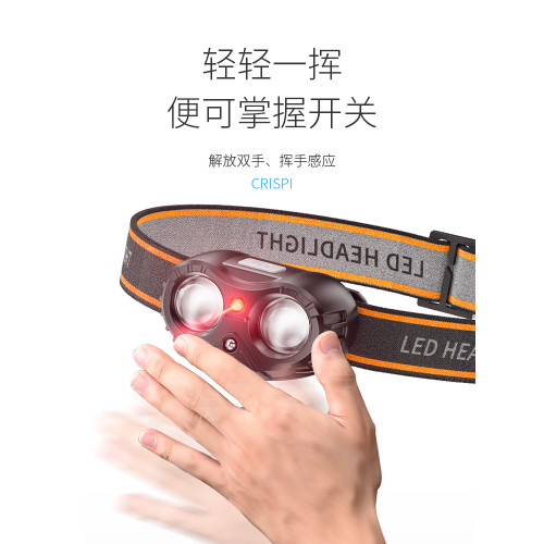 強光超亮夜釣燈頭燈長續航釣魚專用超輕感應可充電頭戴式戶外登山