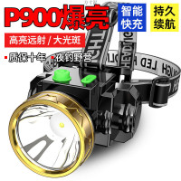 LED頭燈頭戴式充電式強光超亮家用手電筒戶外夜釣魚遠射礦燈