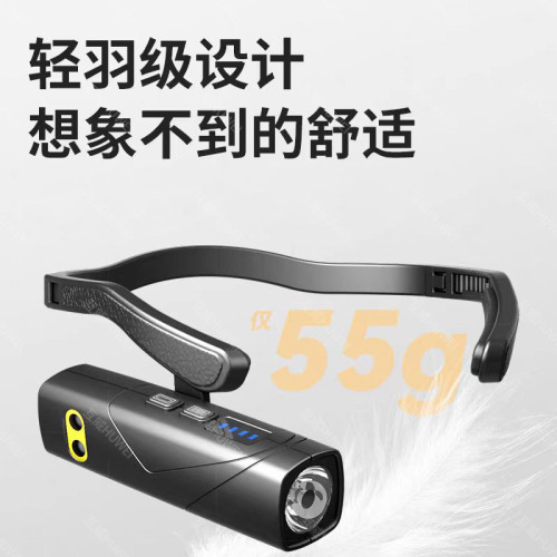 戶外戴久超亮長超輕頭燈感應頭戴燈勒頭掛耳續航照明電筒夜釣不