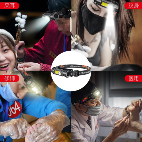 採耳頭燈聚光修腳師挖耳掏耳朵 充電  頭戴式工作led輕便 照明燈