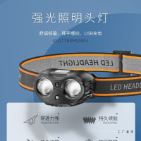 強光超亮夜釣燈頭燈長續航釣魚感應可充電頭戴式戶外登山